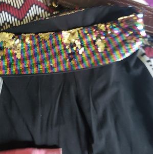 Pink color changing bling yoga pants